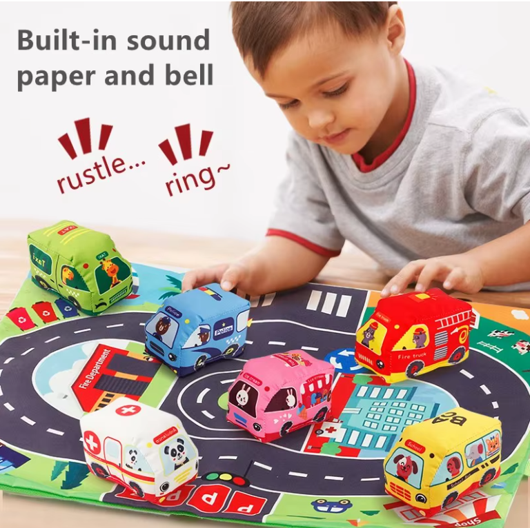 Soft Toy Car Adventure Set