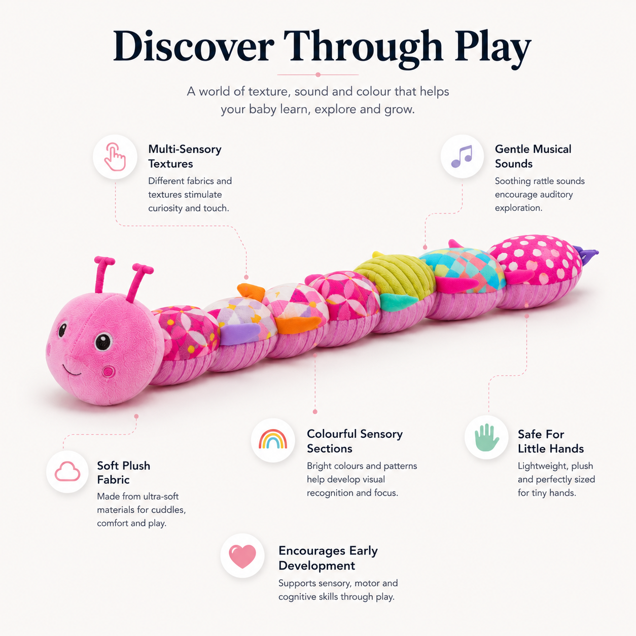 Baby Plush Rattle & Musical Toy