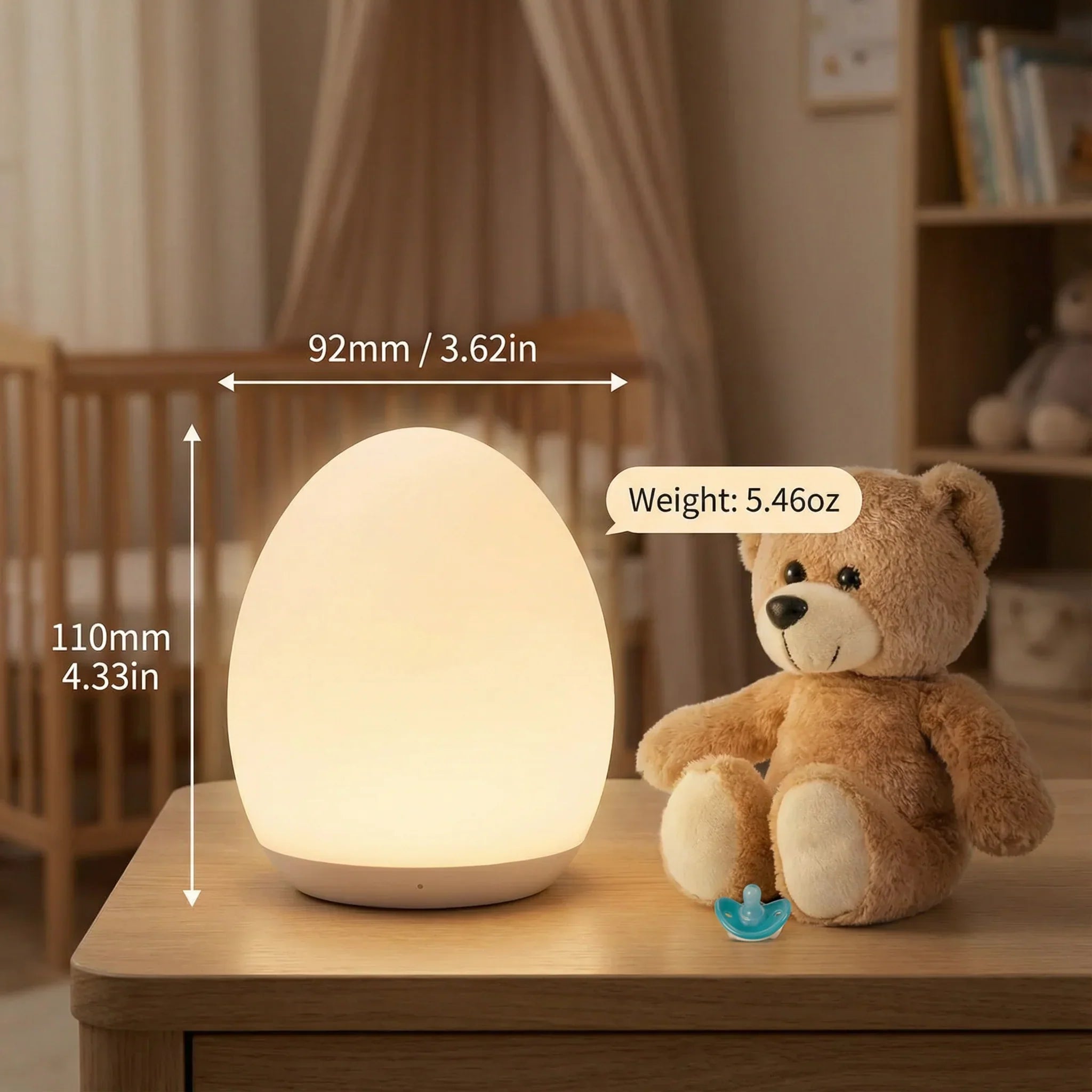 LED Egg Night Light for Kids