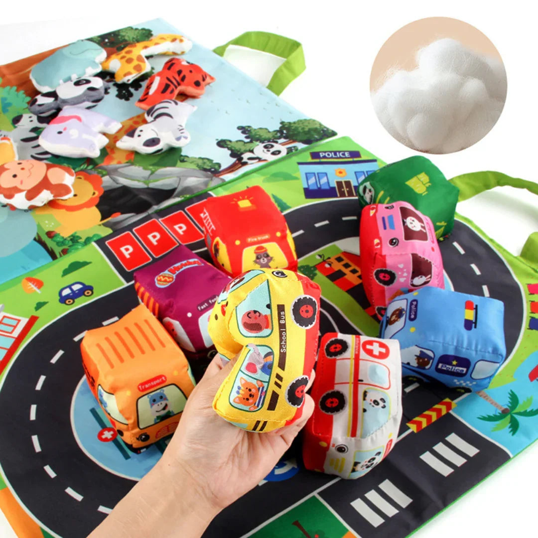 Soft Toy Car Adventure Set