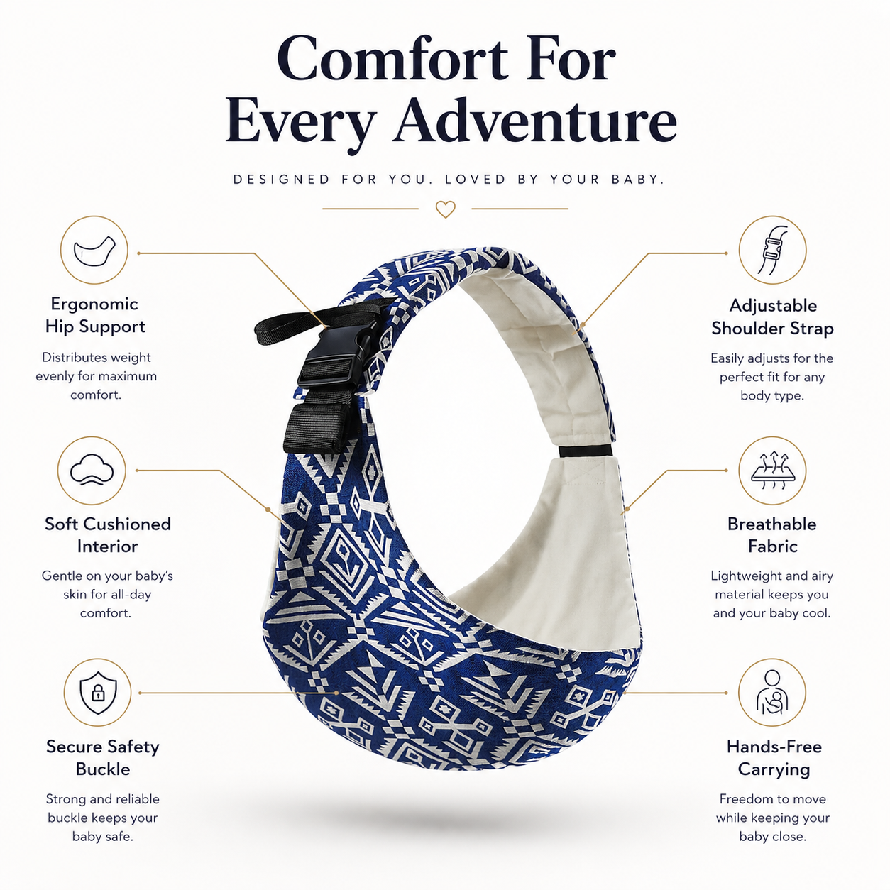 Baby Hip Seat Carrier with Adjustable Waist Belt