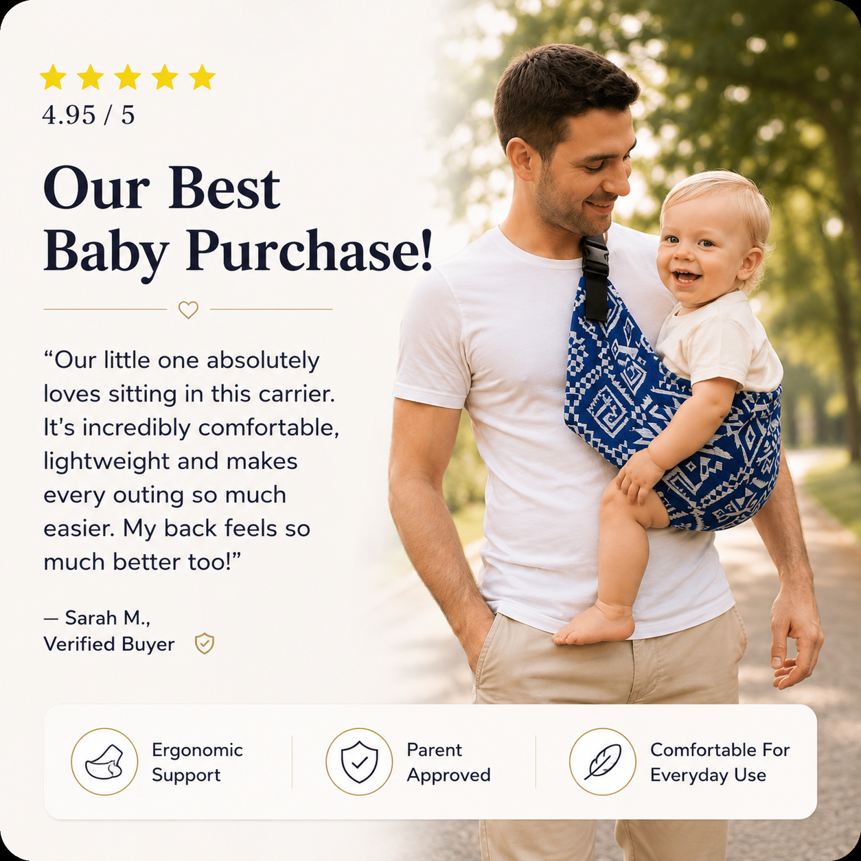 Baby Hip Seat Carrier with Adjustable Waist Belt