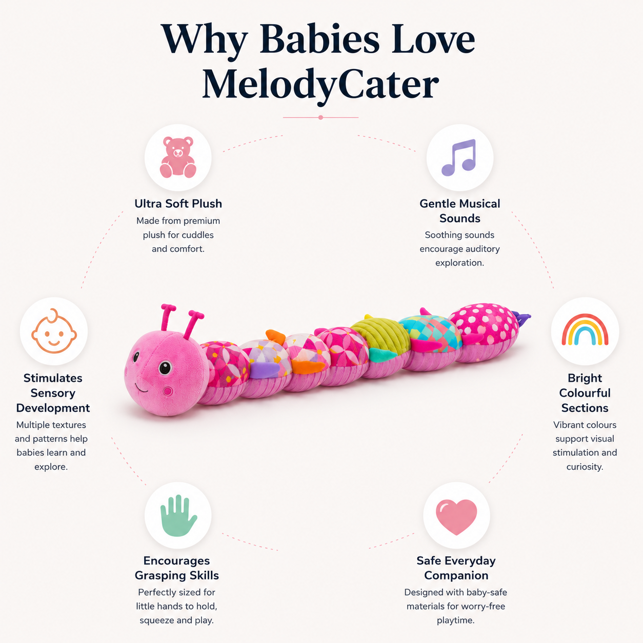 Baby Plush Rattle & Musical Toy
