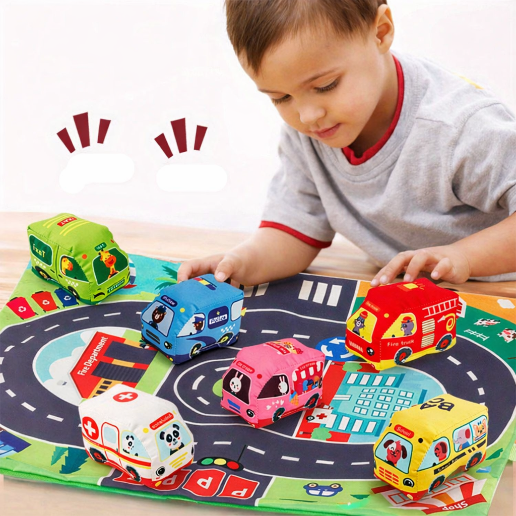 Soft Toy Car Adventure Set